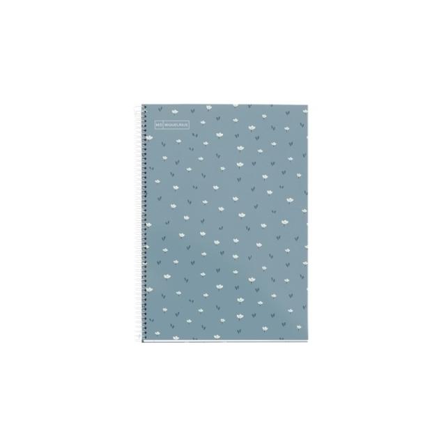 Miquelrius - BLOC MR NB T.DURA Fº 80h 90g CD.4 FLO.AZ - Pack de 5 unidades