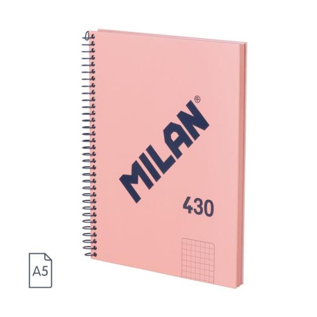 Milan - 57153E80SNCP cuaderno y block A5 80 hojas Rosa