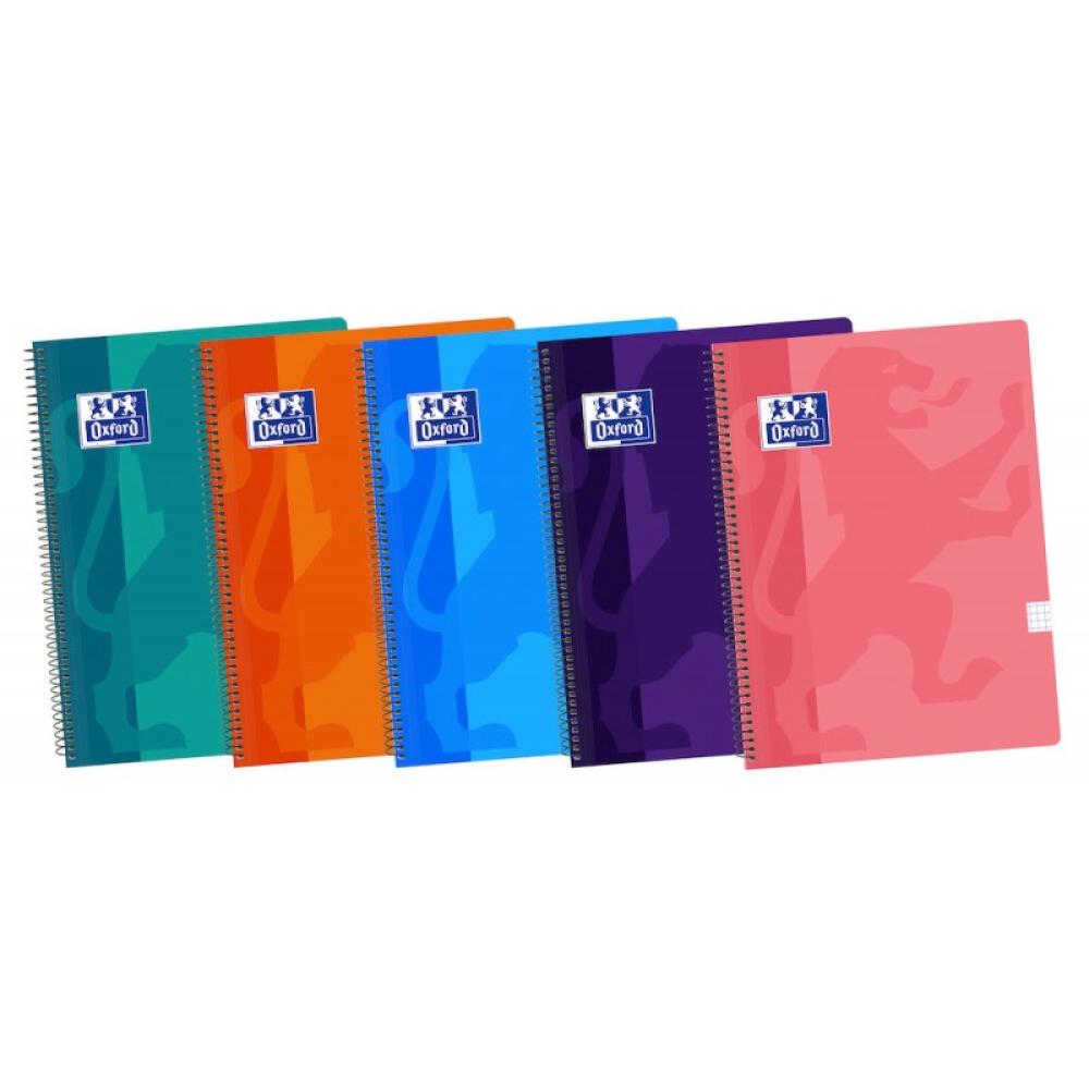 Oxford - 400088603 cuaderno y block 80 hojas Colores surtidos - Pack de 5 unidades - Color no elegible