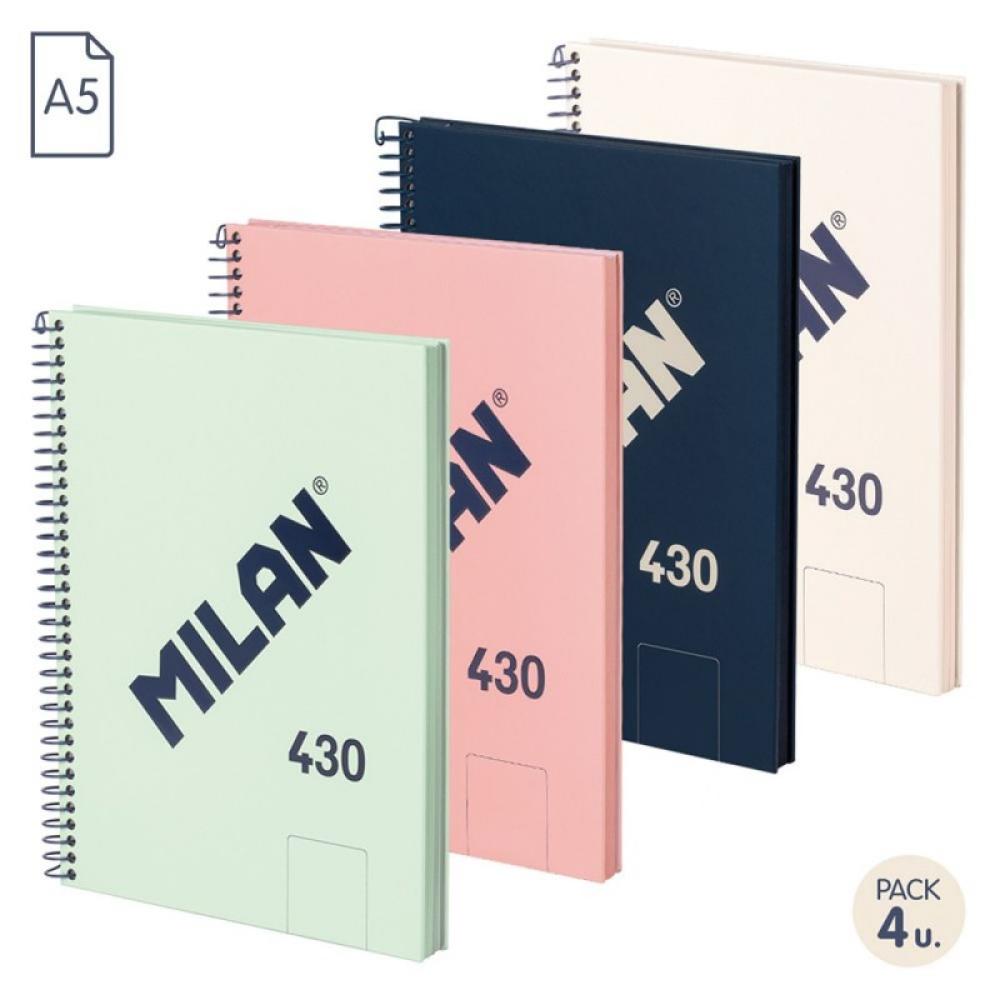 Milan - 57151E80X4 cuadernos y blocks A5 80 hojas Colores surtidos