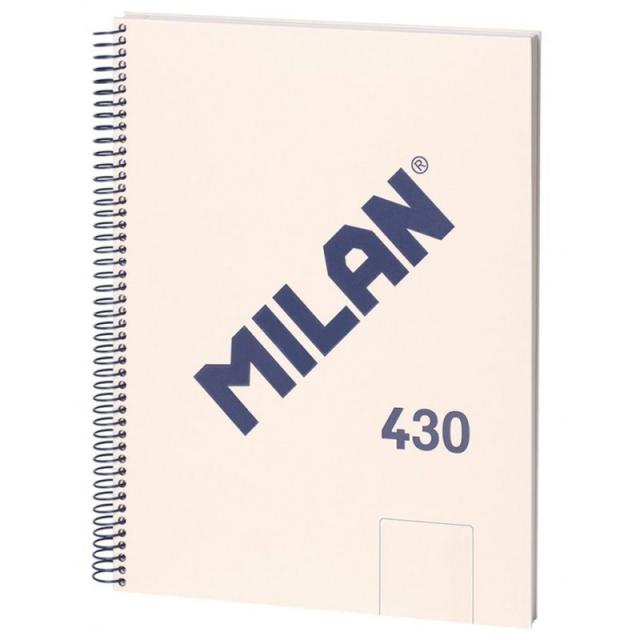 Milan - 57141E80BG cuaderno y block A4 80 hojas Beige - Pack de 3 unidades