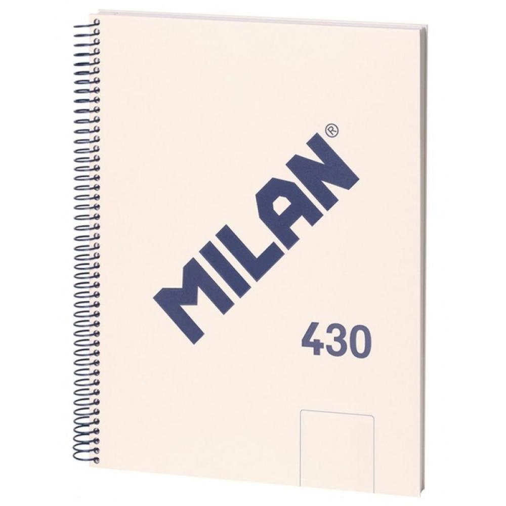 Milan - 57141E80BG cuaderno y block A4 80 hojas Beige - Pack de 3 unidades