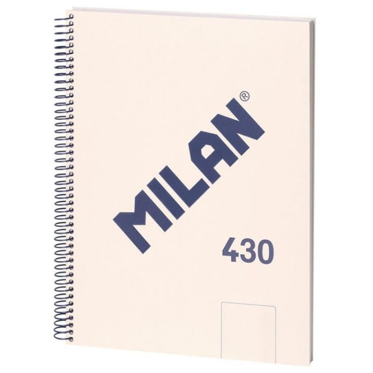 Milan - 57141E80BG cuaderno y block A4 80 hojas Beige - Pack de 3 unidades