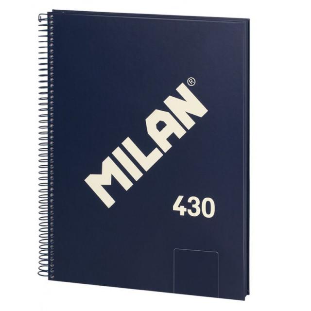 Milan - 57141E80B cuaderno y block A4 80 hojas Azul - Pack de 3 unidades