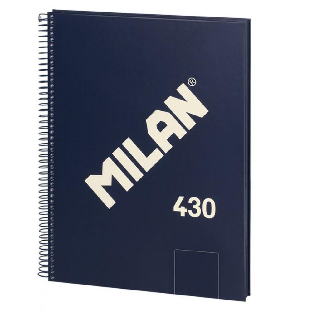 Milan - 57141E80B cuaderno y block A4 80 hojas Azul - Pack de 3 unidades