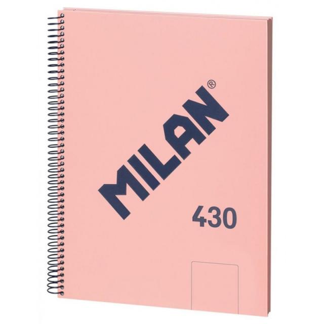 Milan - 57141E80B cuaderno y block A4 80 hojas Rosa - Pack de 3 unidades
