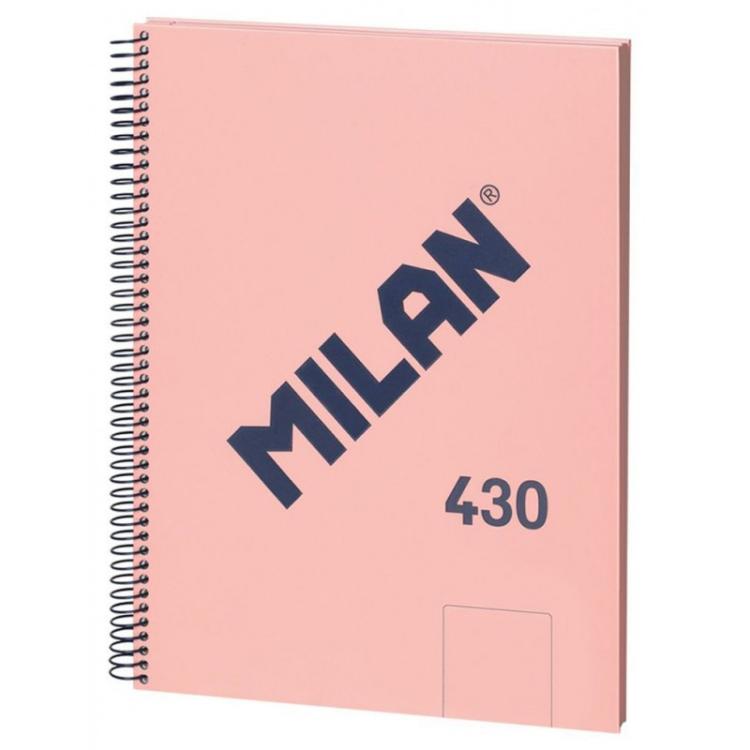 Milan - 57141E80B cuaderno y block A4 80 hojas Rosa - Pack de 3 unidades