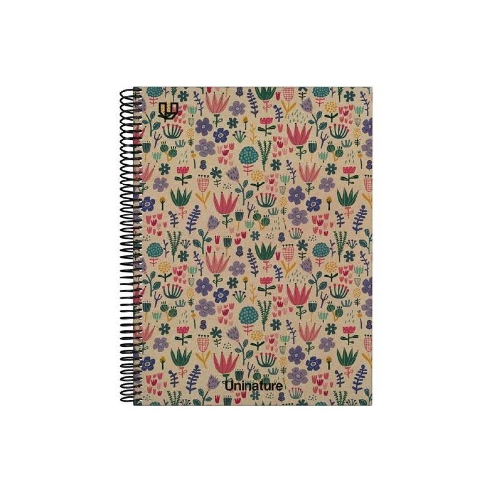 Grafoplas - GRAFOPLÁS CUADERNO ESPIRAL A4 80H 4X4 90GR KRAFT Y CARTÓN RECICLADO UNINATURE HOLANDA