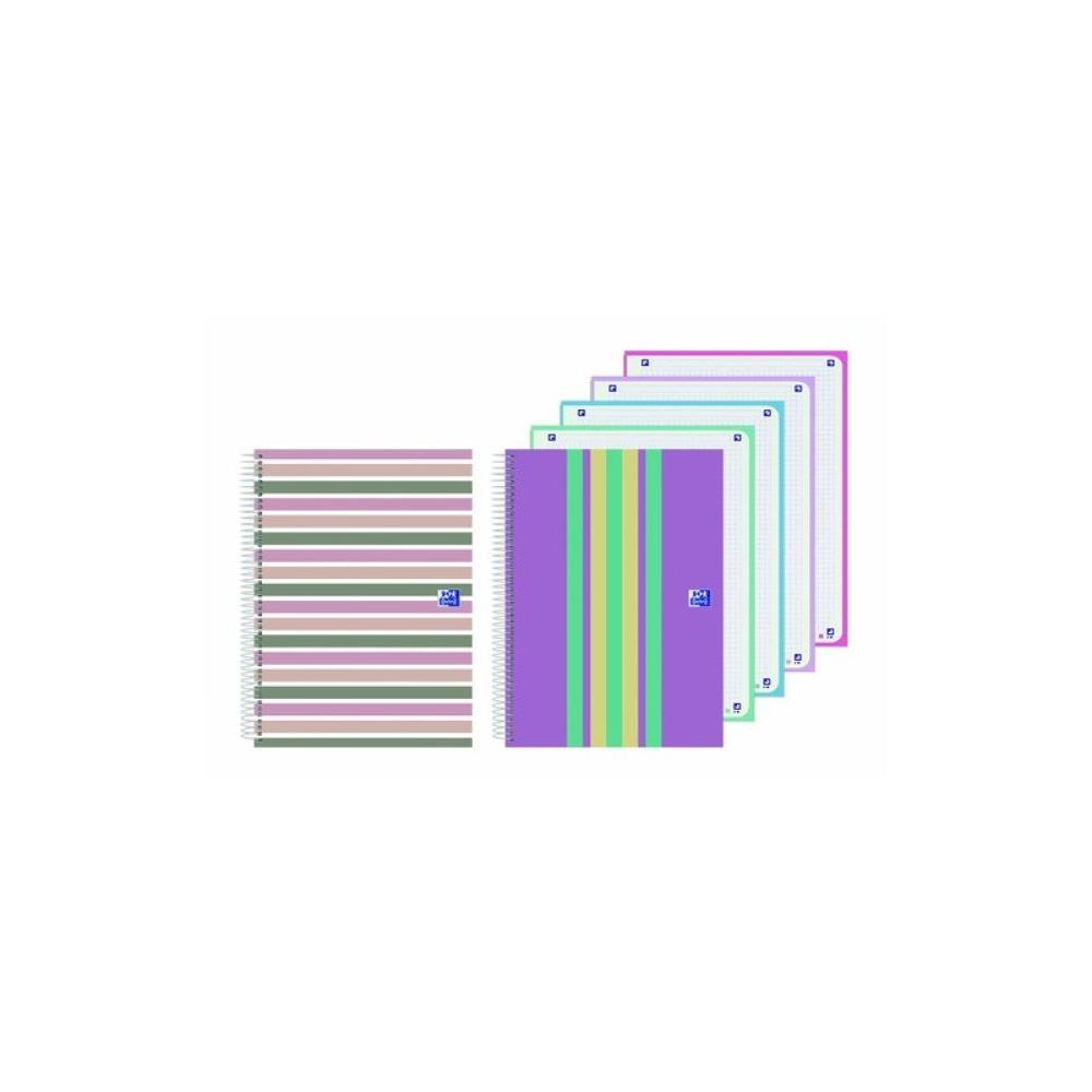 Oxford - BLOC OXF. EU.BOOK 5 A5+ 120h CD.5 SURT. - Pack de 5 unidades