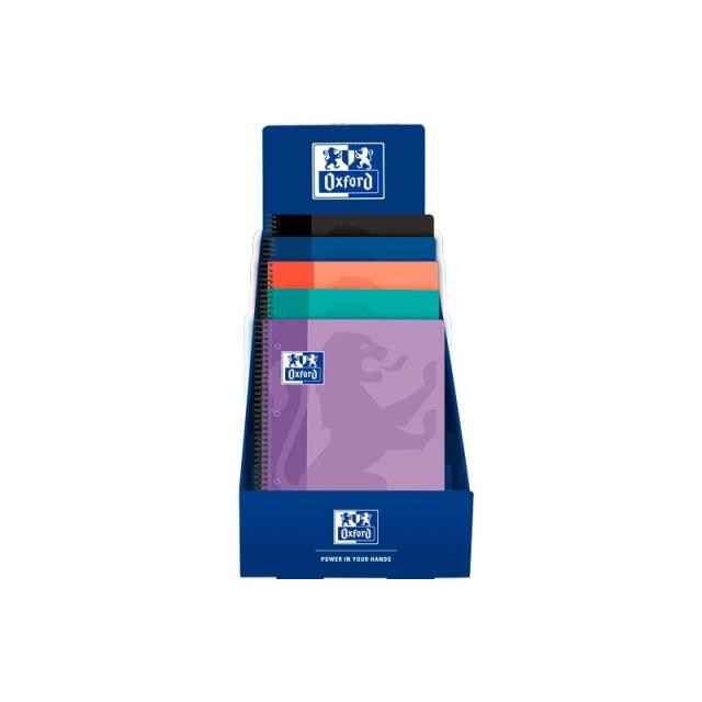 Oxford - OXFORD CUADERNO EUROPEANBOOK 1 SCHOOL CLASSIC 80H A4+ 5X5 TAPA PLÁSTICO C/SURTIDOS EXP. 25 UD - Color no elegible
