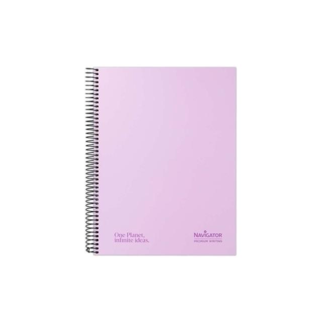 Navigator - CUAD NAVIGATOR A4+ 80H 80GR 5X5 PASTEL LAVANDA 88463395 - Paquete 5 unidades