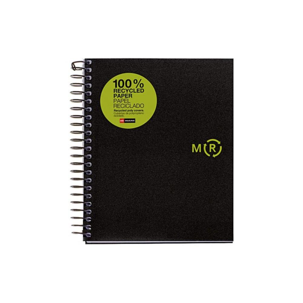Miquelrius - CUADERNO 100% RECICLADO NB-4 A5 120HOJAS TAPAS POLIPROPILENO MIQUELRIUS 6039 6039 - Pack de 5 unidades