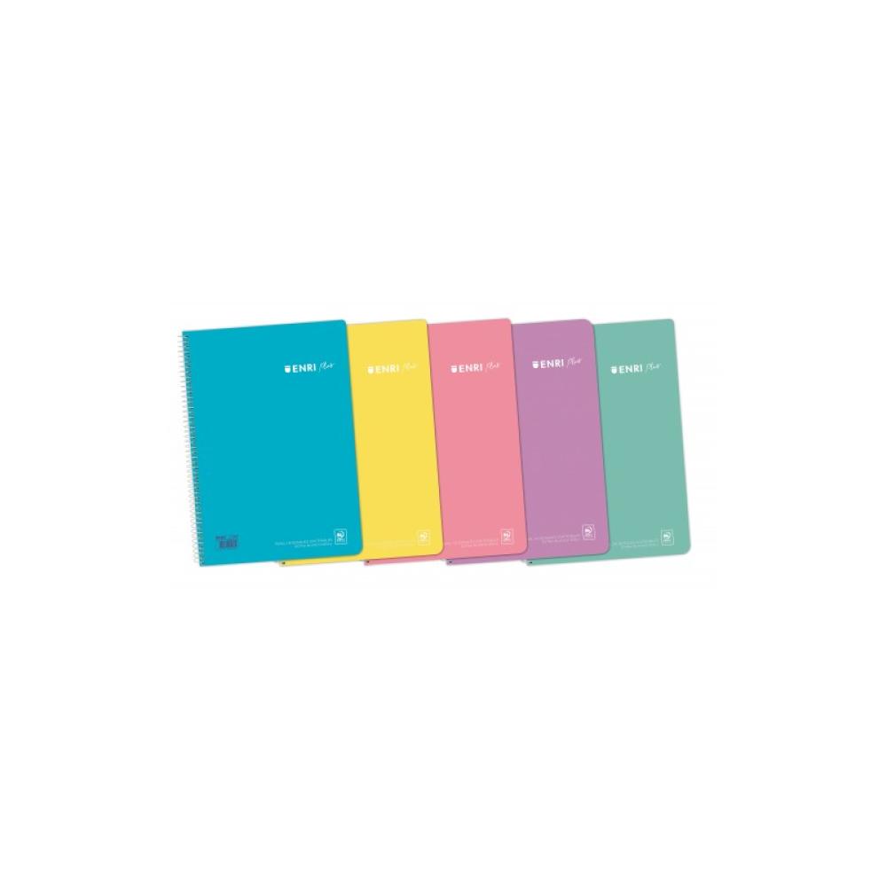 ENRI - 400150287 cuaderno y block A4 80 hojas Multicolor 400150287 - Pack de 5 unidades
