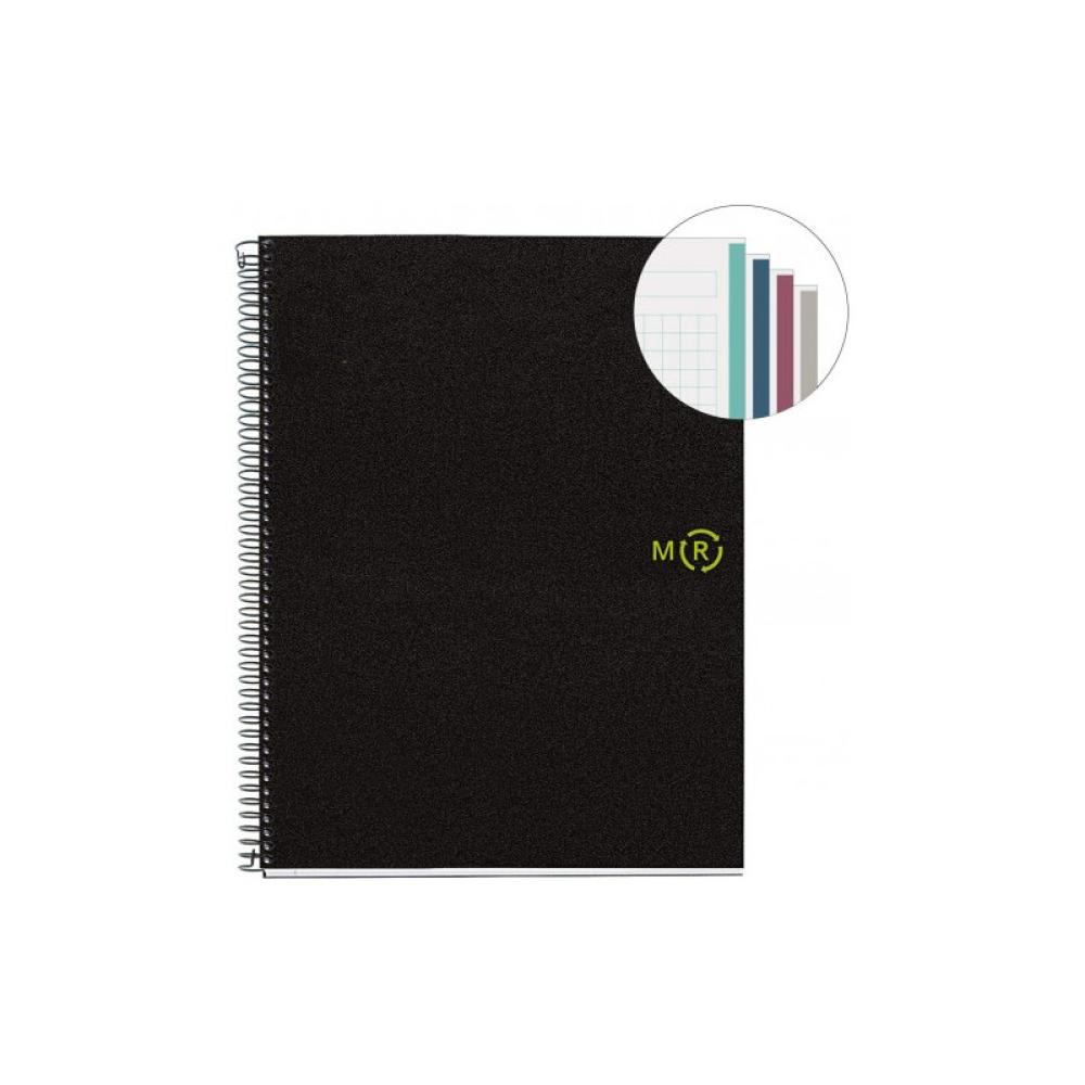 Miquelrius - CUADERNO 100% RECICLADO NB-4 A4 120HOJAS TAPAS POLIPROPILENO MIQUELRIUS 6038 6038 - Pack de 5 unidades