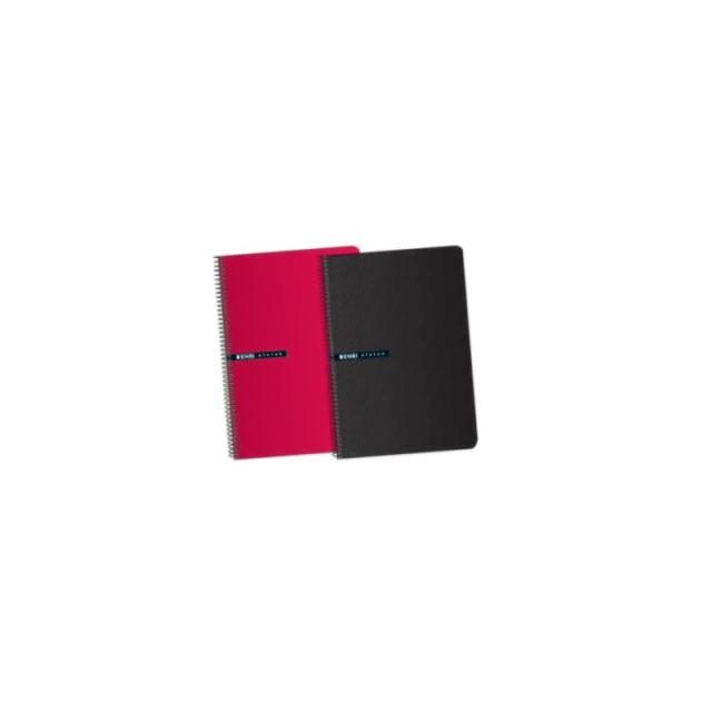 ENRI - 100435750 cuaderno y block A4 100 hojas Negro 100435750 - Pack de 5 unidades