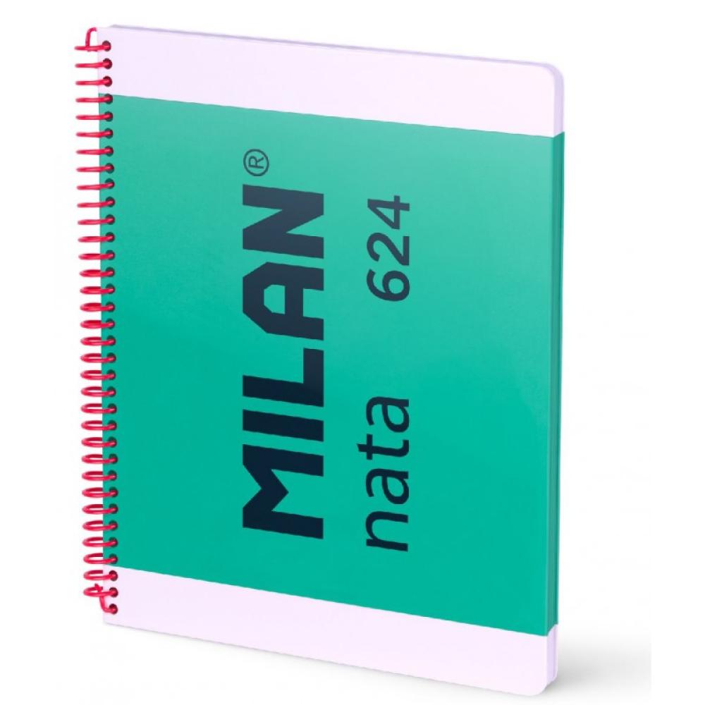 Milan - 57043E80GR cuaderno y block A4 80 hojas Verde 57043E80GR - Pack de 3 unidades