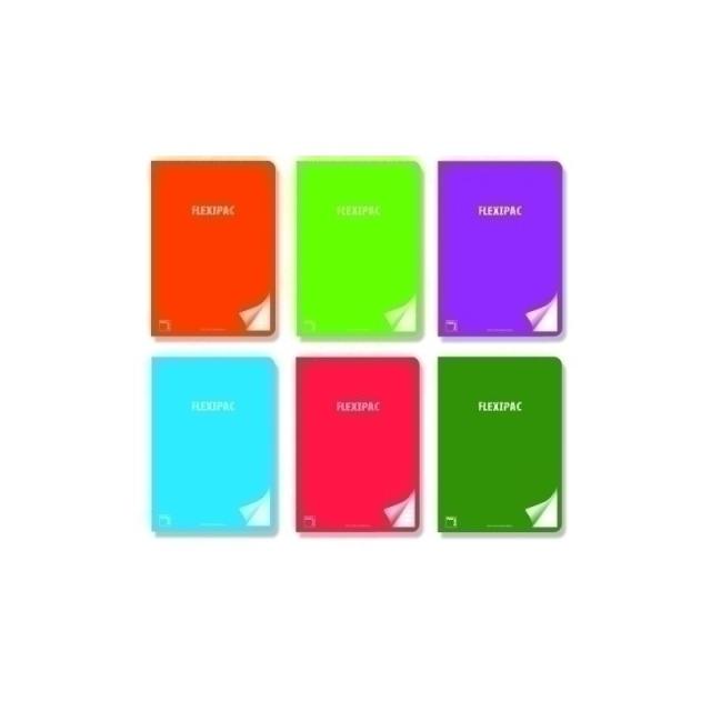 Pacsa - PACSA LIBRETA FLEXIPAC 48 HOJAS PAUTA 2,5 TAPAS POLIPROPILENO A4 90GR C/SURTIDOS - 20120 -36U- - Color no elegible