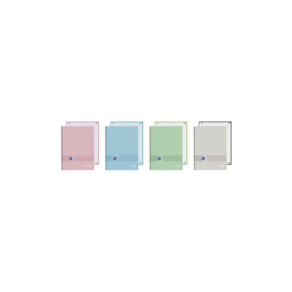 Oxford - BLOC OXF. EU.BOOK 1 A4 80h CD.5 PASTEL - Pack de 5 unidades