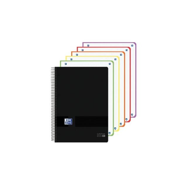 Oxford - BLOC OXF. EU.BOOK 5 A4 120h CD.5 NEGRO - Pack de 5 unidades