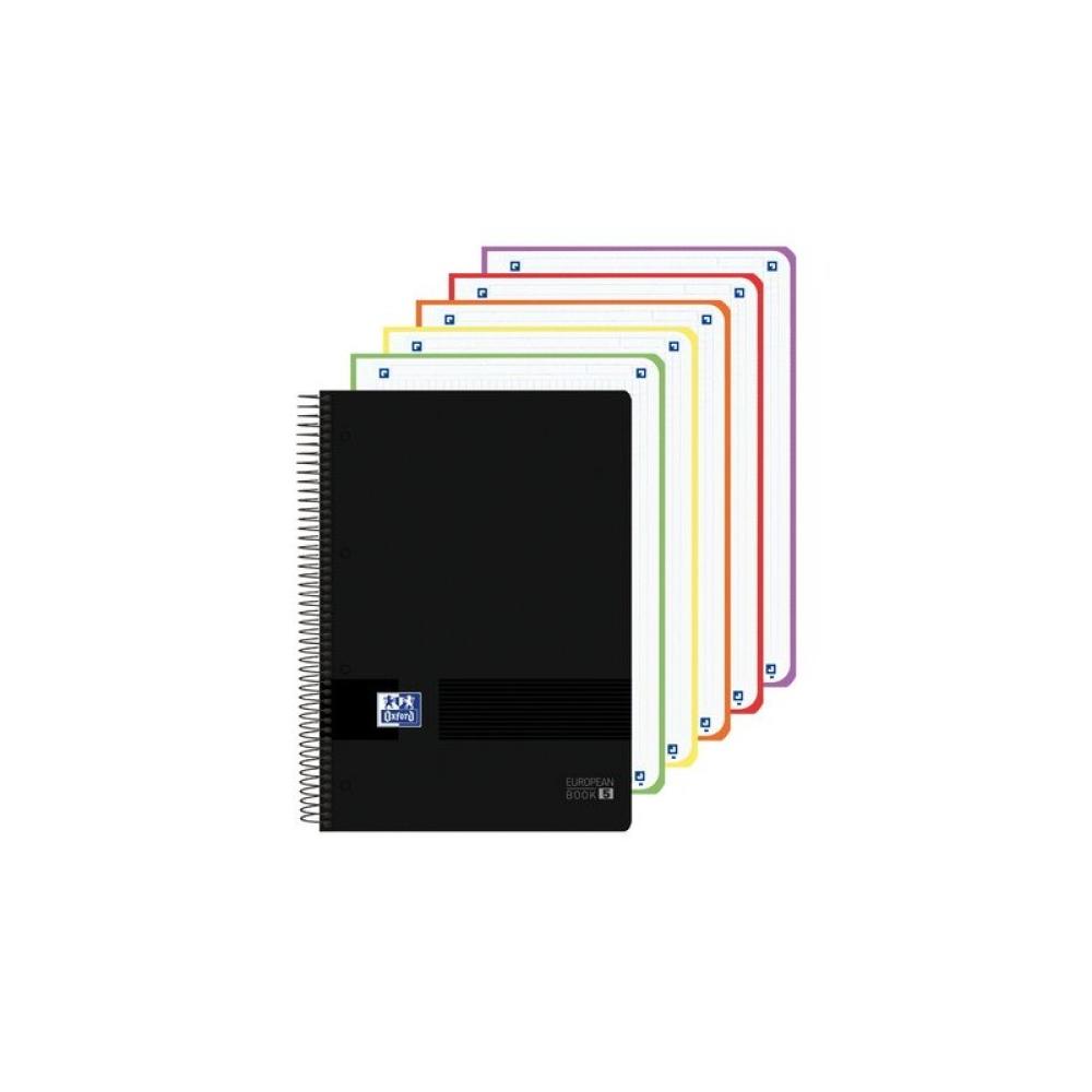 Oxford - BLOC OXF. EU.BOOK 5 A4 120h CD.5 NEGRO - Pack de 5 unidades