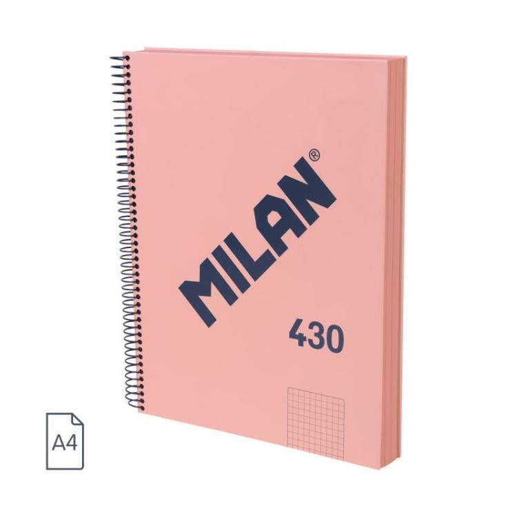 Milan - 57143E120P cuaderno y block A4 120 hojas Rosa 57143E120P - 1 unidad