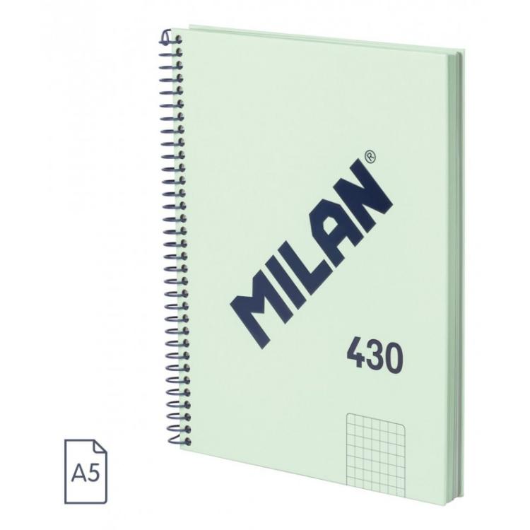 Milan - 57153E80SNCGR cuaderno y block A5 80 hojas Verde 57153E80SNCGR - 1 unidad
