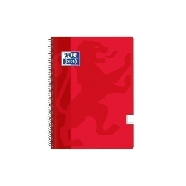 Oxford - BLOCK OXF.SCH.PP Fº 80h PT.3,5 ROJO - Pack de 25 unidades 400112926