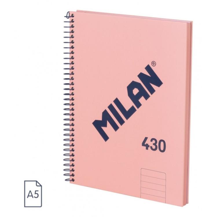 Milan - 57152E80SNCP cuaderno y block A5 80 hojas Rosa