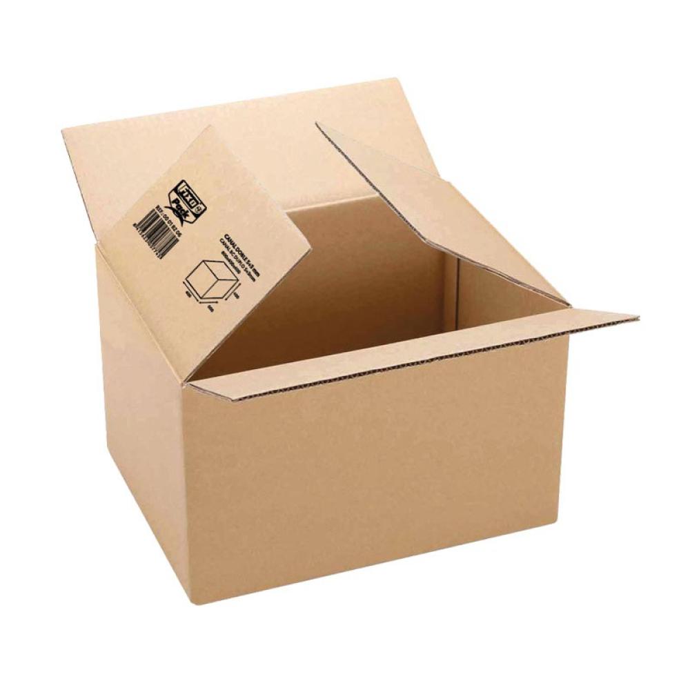 Grafoplas - CAJA EMB. ANONIMA 260x210x100 3mm MARRON - Pack de 10 unidades