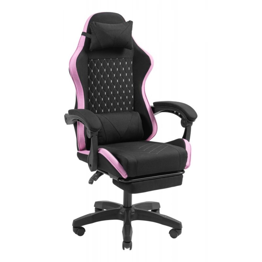 Mars Gaming - MGC-X Fabric Silla para videojuegos de PC Asiento acolchado Negro, Rosa