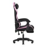 Mars Gaming - MGC-X Fabric Silla para videojuegos de PC Asiento acolchado Negro, Rosa