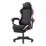 Mars Gaming - MGC-X Fabric Silla para videojuegos de PC Asiento acolchado Negro, Rosa
