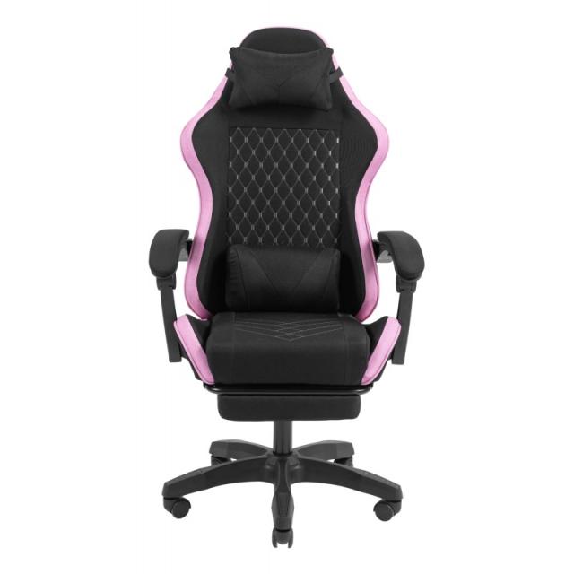 Mars Gaming - MGC-X Fabric Silla para videojuegos de PC Asiento acolchado Negro, Rosa