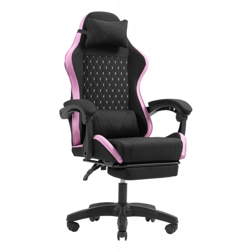 Mars Gaming - MGC-X Fabric Silla para videojuegos de PC Asiento acolchado Negro, Rosa