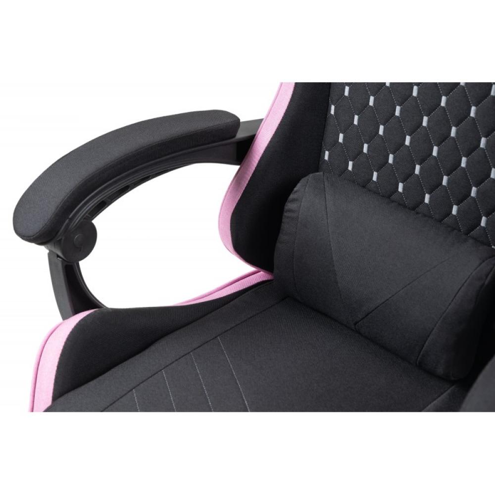 Mars Gaming - MGC-X Fabric Silla para videojuegos de PC Asiento acolchado Negro, Rosa