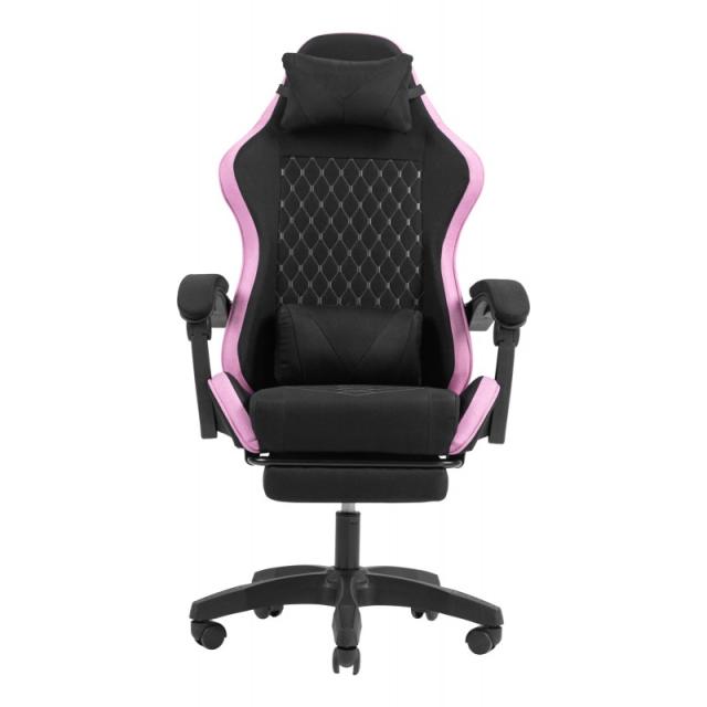 Mars Gaming - MGC-X Fabric Silla para videojuegos de PC Asiento acolchado Negro, Rosa