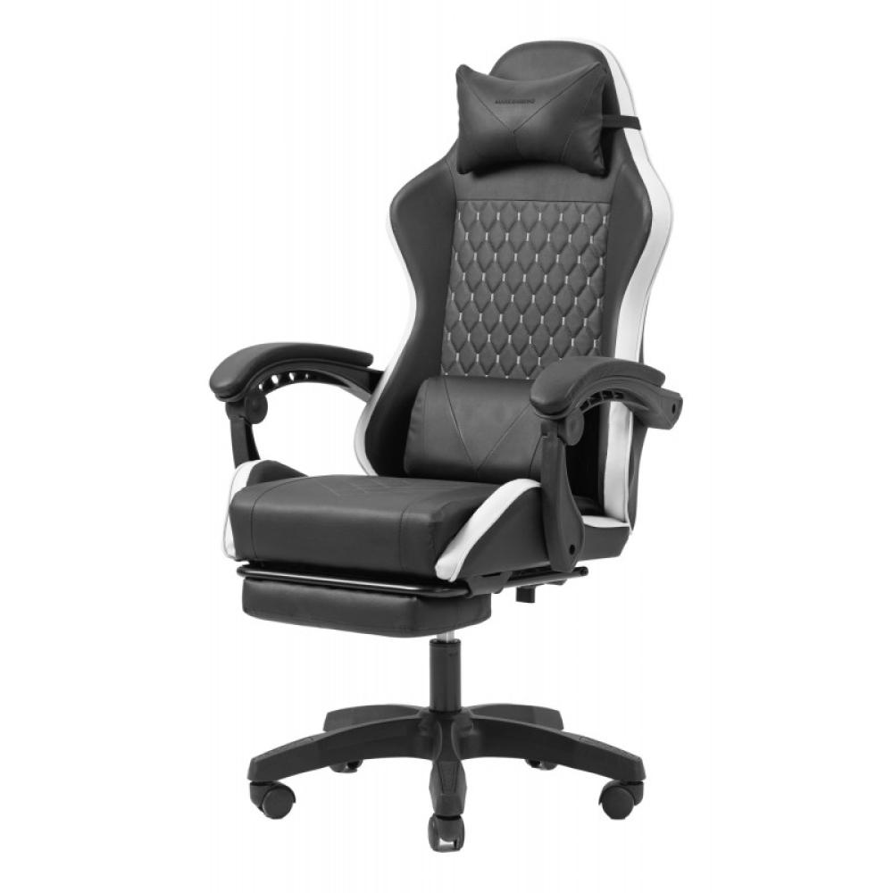 Mars Gaming - MGC-X Silla para videojuegos de PC Asiento acolchado Negro, Blanco