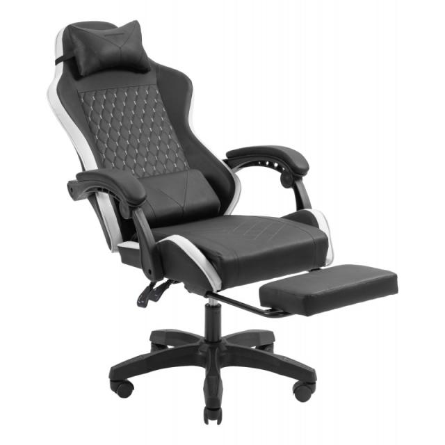 Mars Gaming - MGC-X Silla para videojuegos de PC Asiento acolchado Negro, Blanco