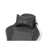 Mars Gaming - MGC-X Silla para videojuegos de PC Asiento acolchado Negro, Blanco