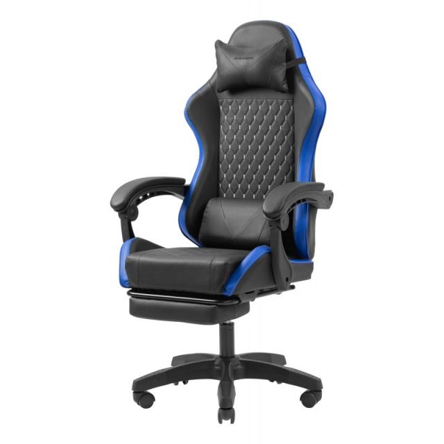 Mars Gaming - MGC-X Silla para videojuegos de PC Asiento acolchado Negro, Azul