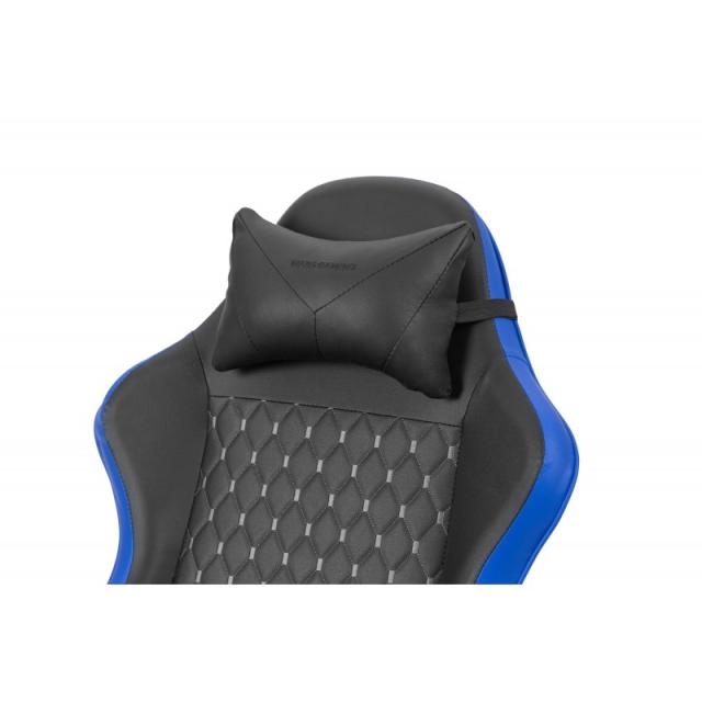 Mars Gaming - MGC-X Silla para videojuegos de PC Asiento acolchado Negro, Azul