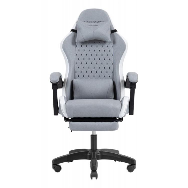 Mars Gaming - MGCXFSW silla para videojuegos Silla para videojuegos de PC Asiento acolchado Gris, Blanco