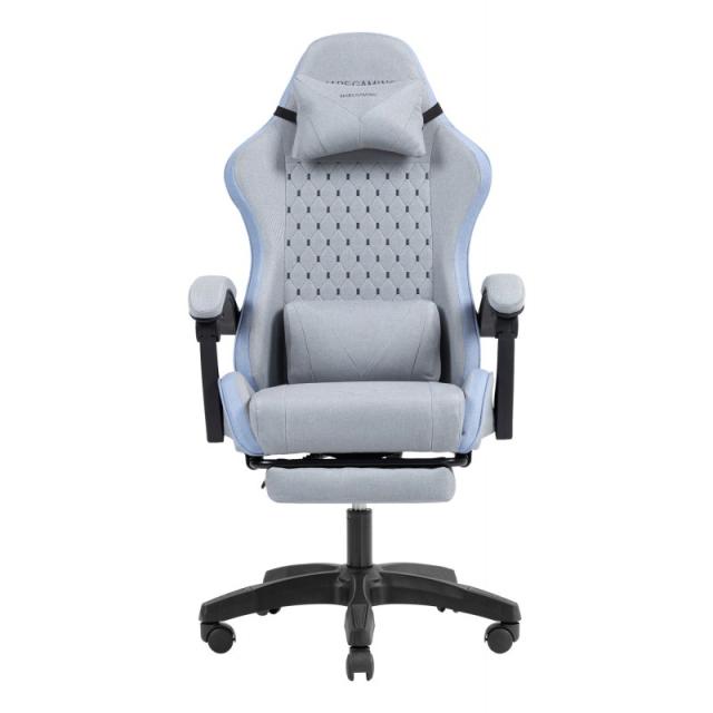 Mars Gaming - MGCXFSBL silla para videojuegos Silla para videojuegos de PC Asiento acolchado Azul, Gris