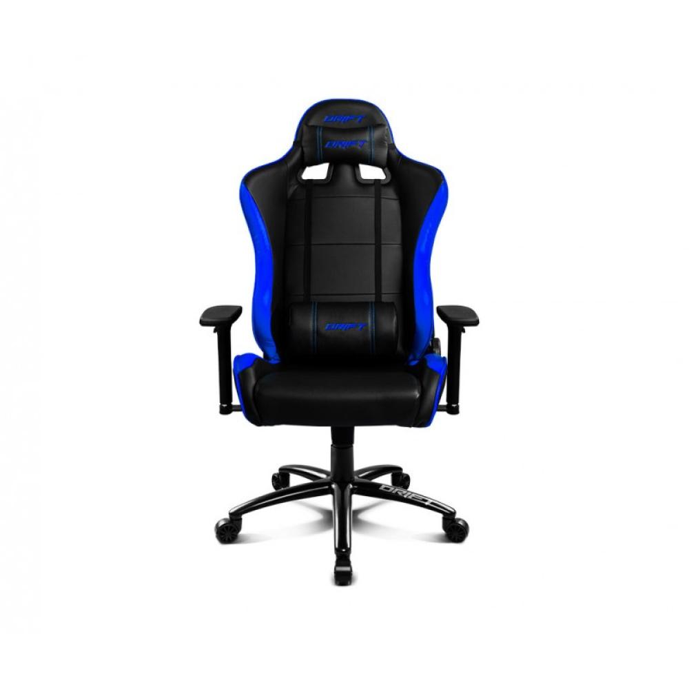 DRIFT - DR200 Silla para videojuegos de PC Asiento acolchado Negro, Azul