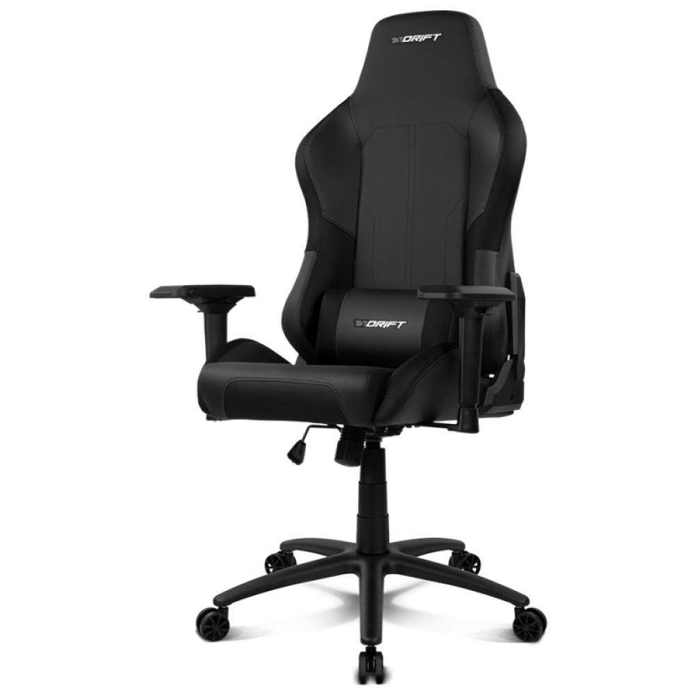 DRIFT - DR250 Silla para videojuegos de PC Asiento acolchado tapizado Negro, Carbono