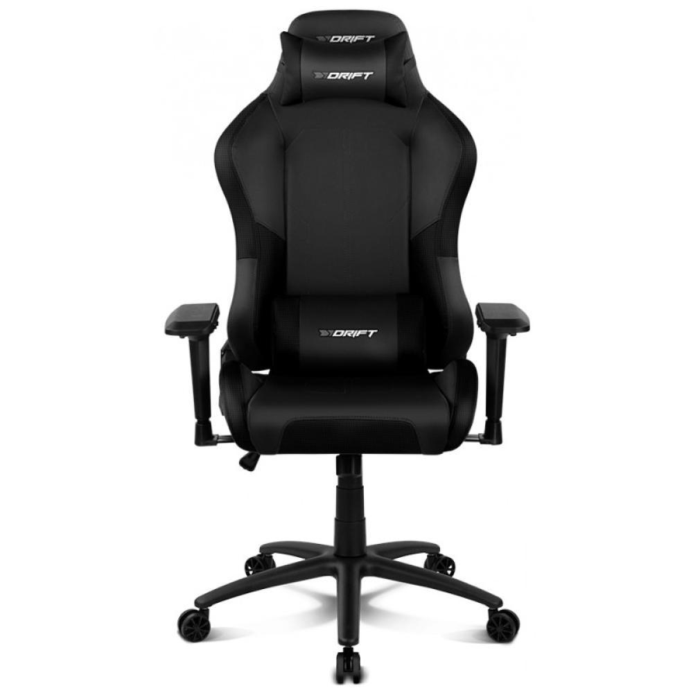 DRIFT - DR250 Silla para videojuegos de PC Asiento acolchado tapizado Negro, Carbono