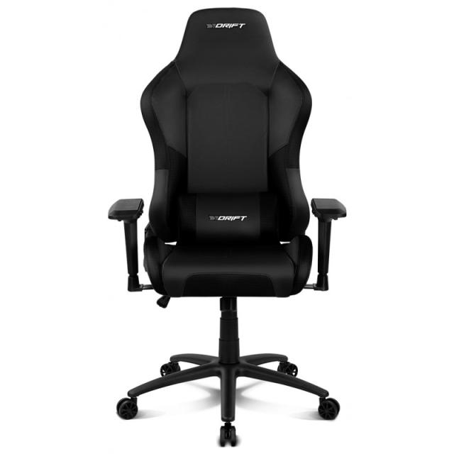 DRIFT - DR250 Silla para videojuegos de PC Asiento acolchado tapizado Negro, Carbono