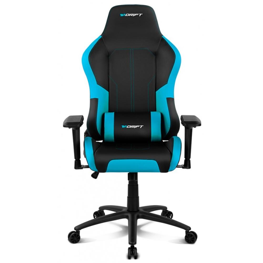 DRIFT - DR250 Silla para videojuegos de PC Asiento acolchado tapizado Negro, Azul