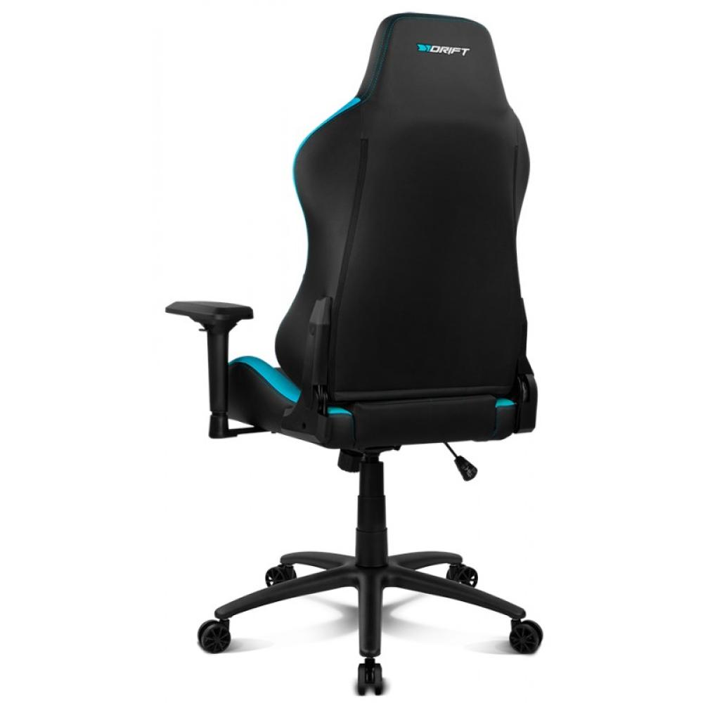 DRIFT - DR250 Silla para videojuegos de PC Asiento acolchado tapizado Negro, Azul