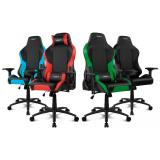 DRIFT - DR250 Silla para videojuegos de PC Asiento acolchado tapizado Negro, Azul